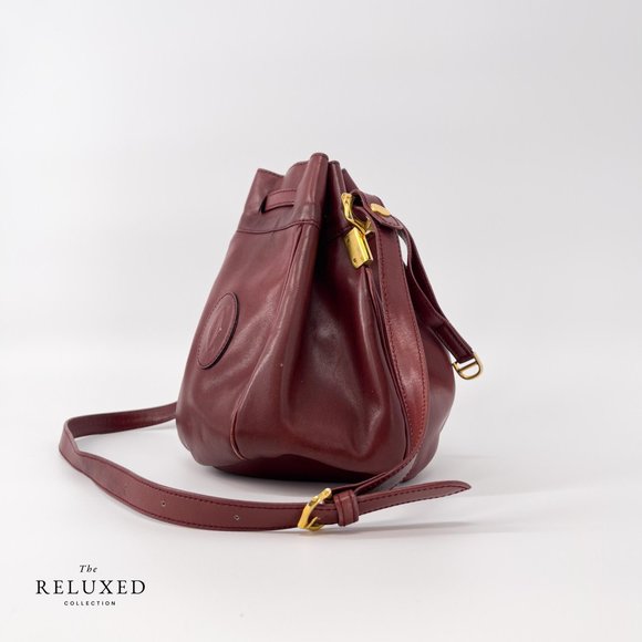 Vintage Cartier Bordeaux Leather Must de Cartier - Picture 6 of 11